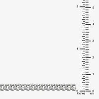 Made in Italy Unisex Adult Sterling Silver 20 Inch Curb Chain Necklace
