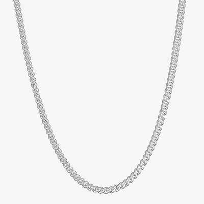 Made in Italy Unisex Adult Sterling Silver 20 Inch Curb Chain Necklace