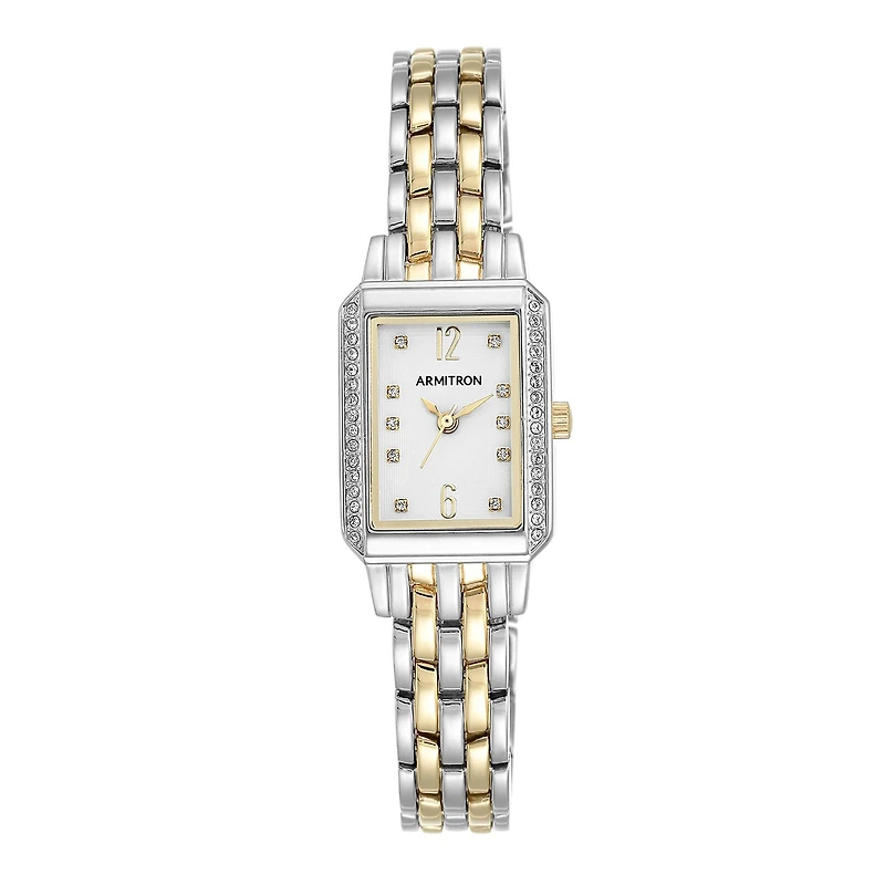 Armitron® Womens 5411 Two-Tone Bracelet Watch