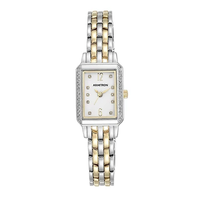 Armitron® Womens 5411 Two-Tone Bracelet Watch