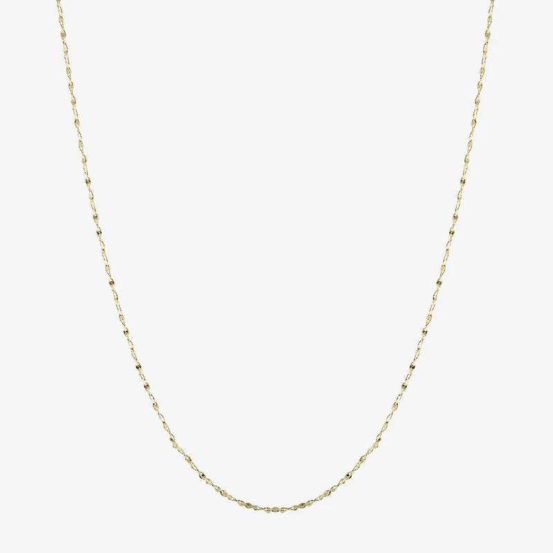 Silver Reflections 24K Gold Over Brass 18-24" Chain Necklace
