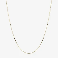 Silver Reflections 24K Gold Over Brass 18-24" Chain Necklace