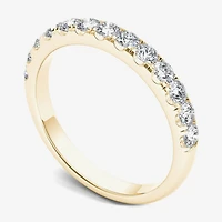 Womens 2MM 1/2 CT. T.W. Natural White Diamond 14K Gold Wedding Band