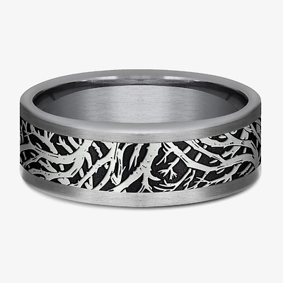 Mens 8MM Tantalum Wedding Band