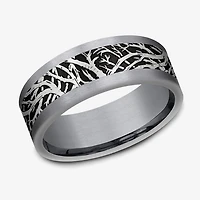 Mens 8MM Tantalum Wedding Band