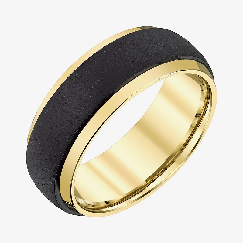 Mens 8MM Genuine Tungsten Wedding Band