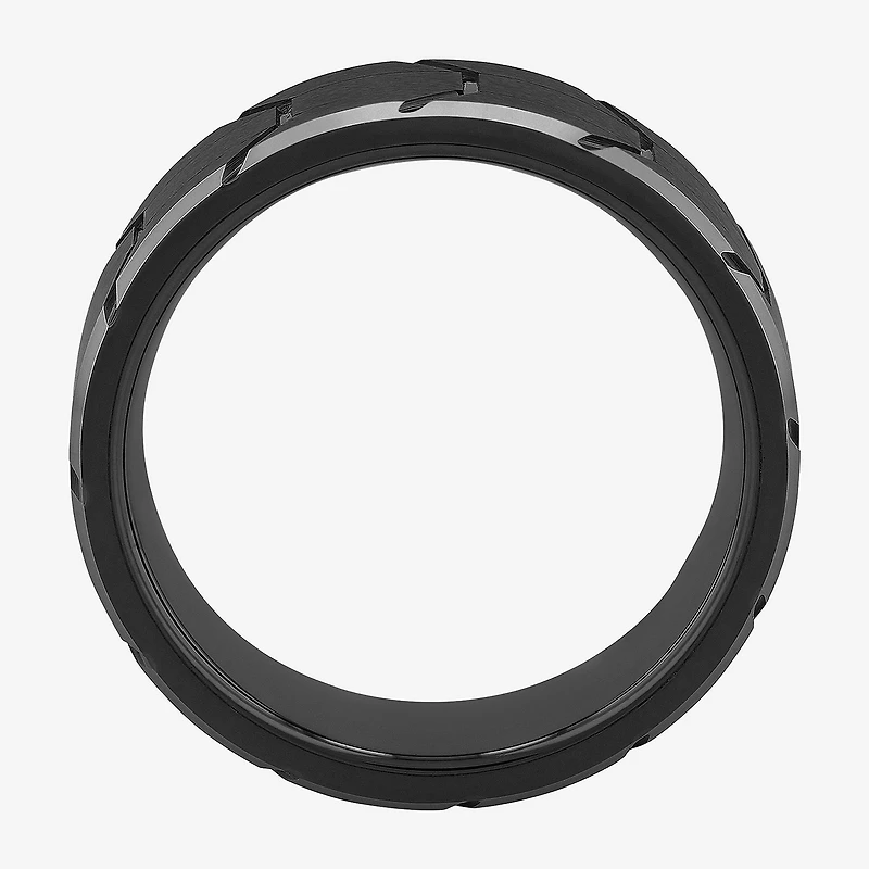 Mens 8MM Tungsten Wedding Band