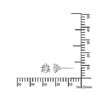 DiamonArt® Sterling Silver 3 CT. T.W. Cubic Zirconia Stud Earrings