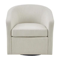 Martha Stewart Amber Swivel Upholstered Armchair