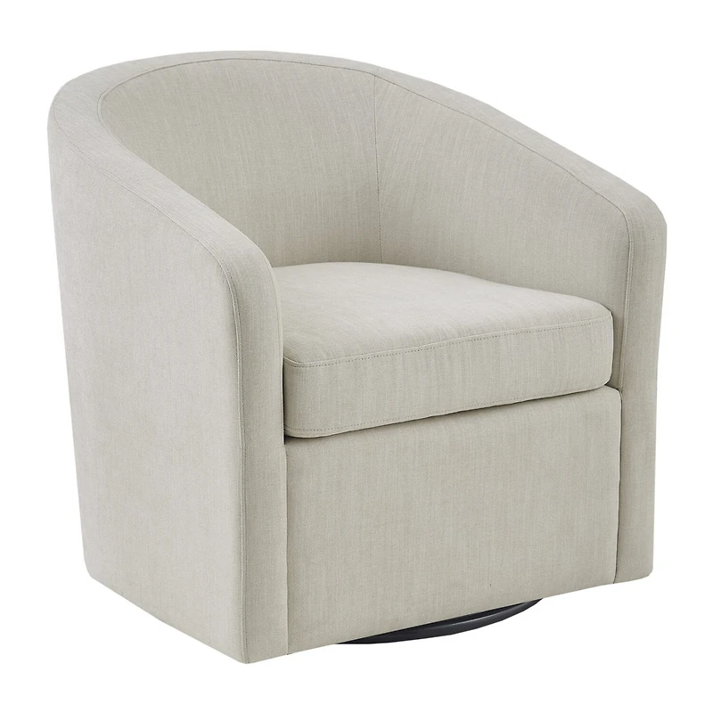 Martha Stewart Amber Swivel Upholstered Armchair