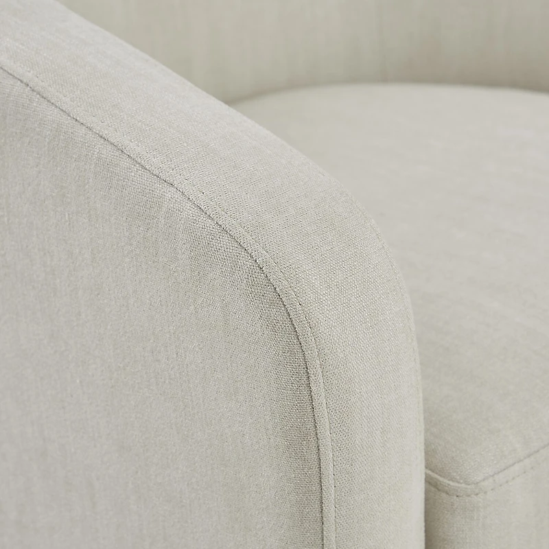 Martha Stewart Amber Swivel Upholstered Armchair