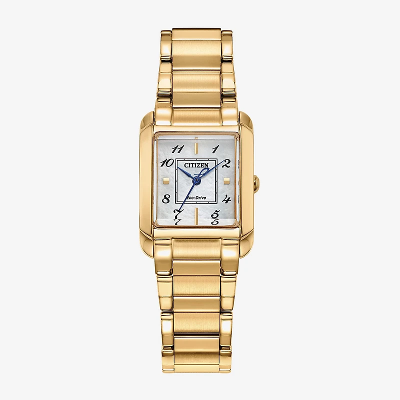 Citizen Bianca Womens Gold Tone Stainless Steel Bracelet Watch Ew5602-57d
