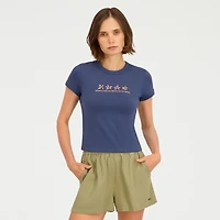 VOLCOM Womens Juniors Short Sleeve Graphic T-Shirt