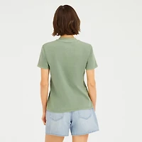 VOLCOM Womens Juniors Crew Neck Short Sleeve Regular Fit Graphic T-Shirt