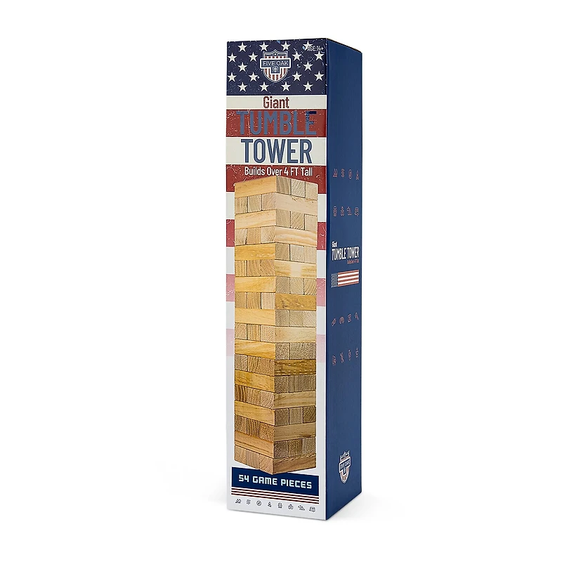 Five Oak Americana Usa Block Tumbling Tower Outdoor Play Set