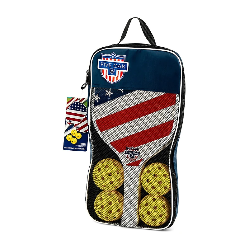 Five Oak Americana Usa Pickleball Set
