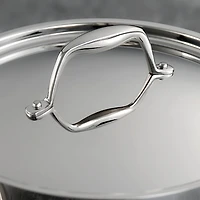 Tramontina Gourmet Tri-Ply Clad 18/10 Stainless Steel Induction-Ready Saucepan with Lid