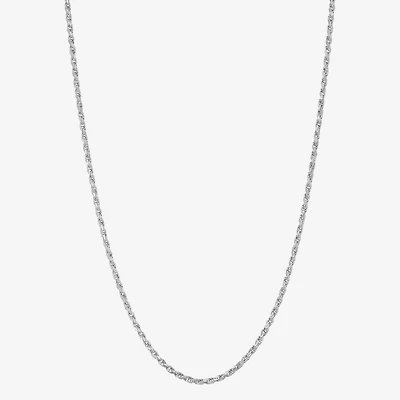 Sterling Silver or Gold Over Silver 18 - 24  Inch Solid Rope Chain Necklace