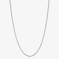 Sterling Silver or Gold Over Silver 18 - 24  Inch Solid Rope Chain Necklace