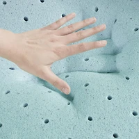 Sleep Philosophy Hypoallergenic 3" Cooling Gel Memory Foam Mattress Topper with Removable Cover
