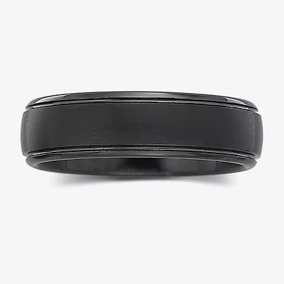 Personalized Mens 6mm Comfort Fit Tungsten Carbide Wedding Band