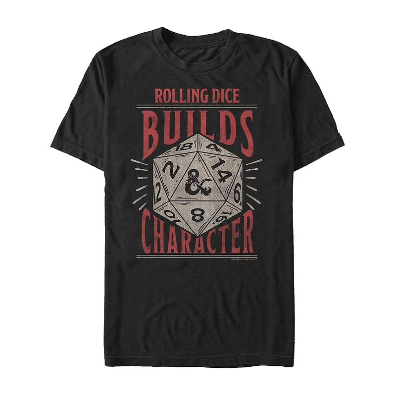 Mens Crew Neck Short Sleeve Regular Fit Graphic T-Shirt