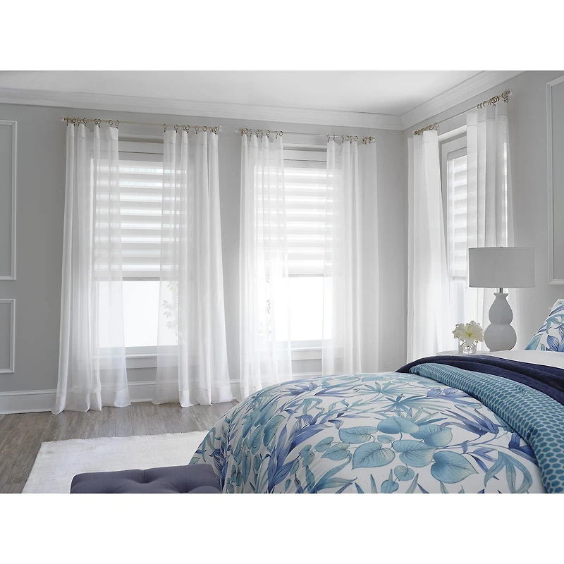 Liz Claiborne Lisette Rod Pocket Sheer Single Curtain Panel