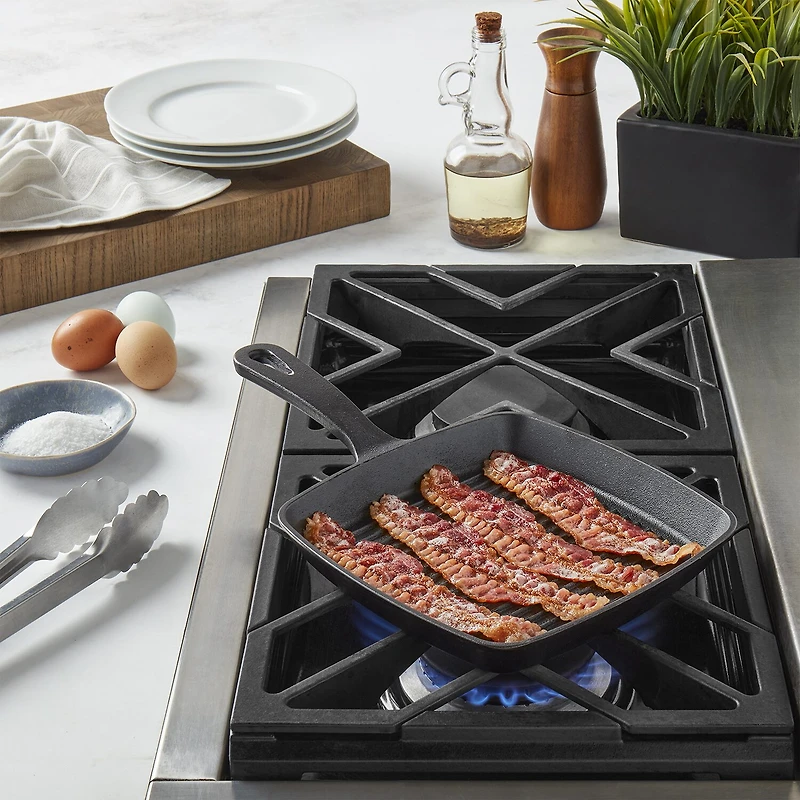 Smith & Clark Cast Iron 8" Grill Pan