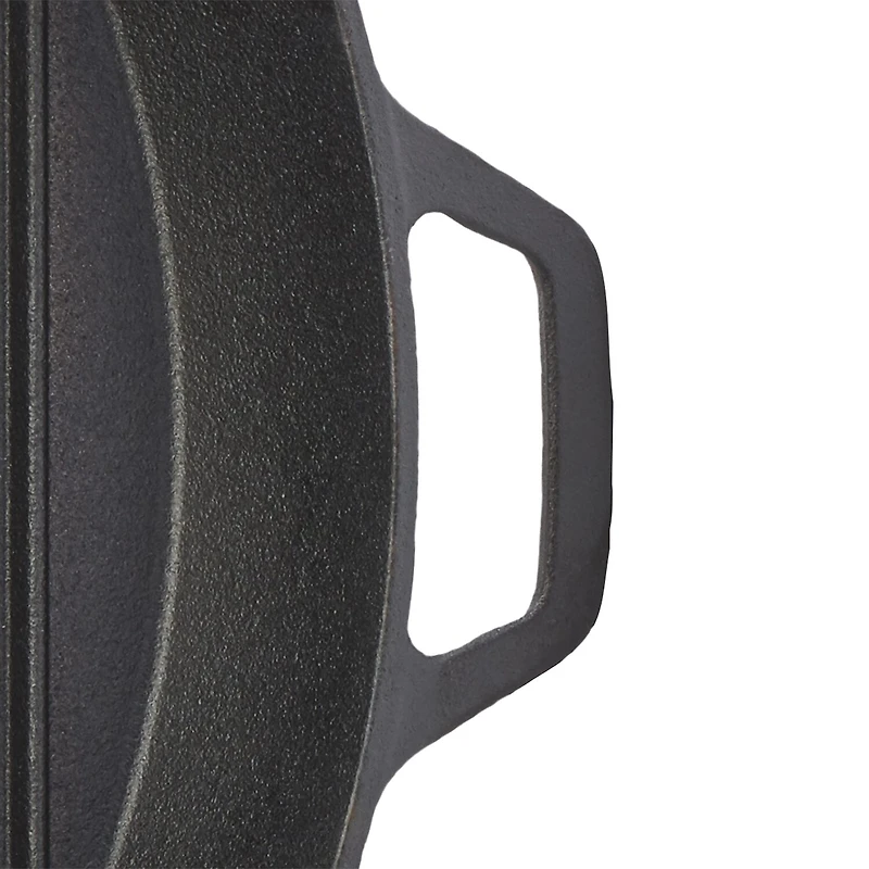 Smith & Clark Cast Iron 10.25" Grill Pan with Assist Handle