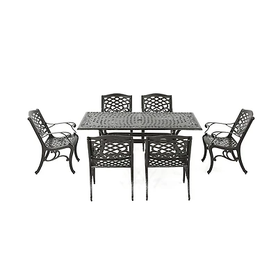 Hallandale 7-pc. Rectangular Dining Set