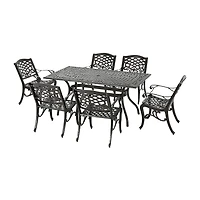 Hallandale 7-pc. Rectangular Dining Set