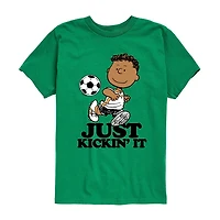 Snoopy And Friends Little & Big Kid Boys Crew Neck Short Sleeve Regular Fit Peanuts Graphic T-Shirt