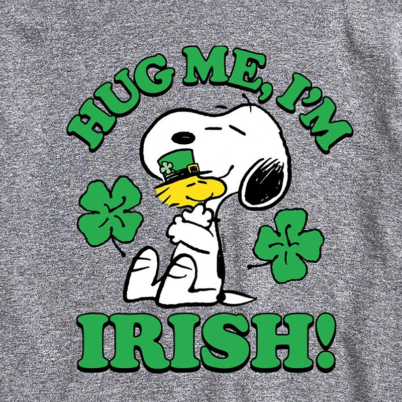 Mens Short Sleeve Peanuts St. Patrick's Day Graphic T-Shirt