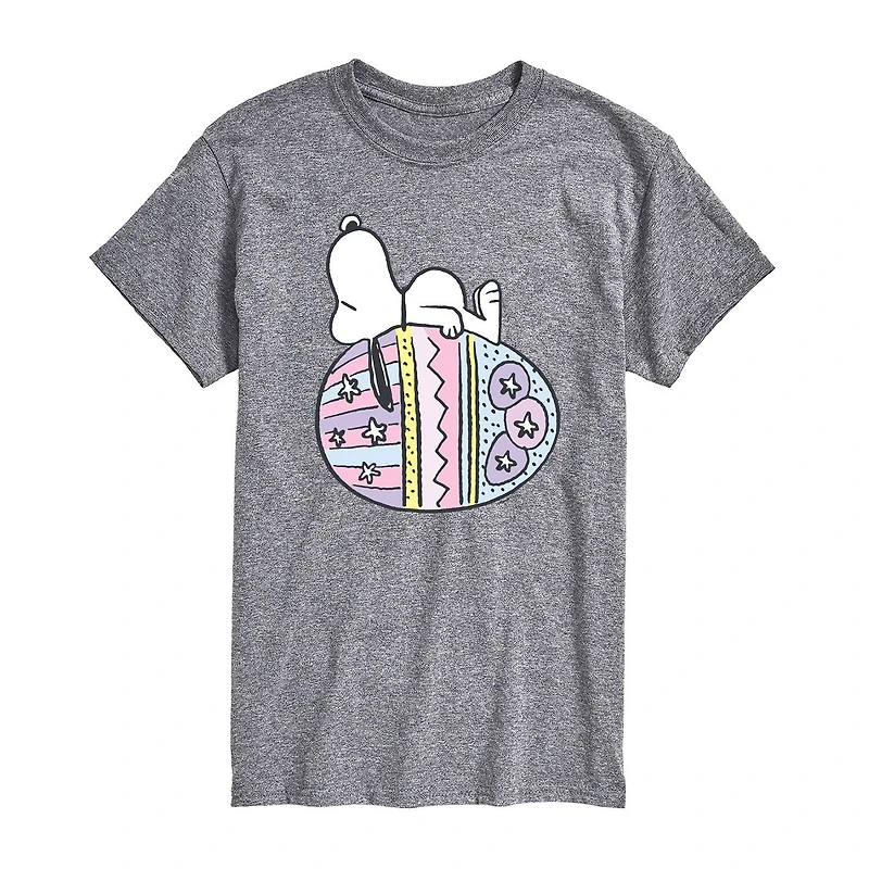 Mens Short Sleeve Peanuts Easter Graphic T-Shirt