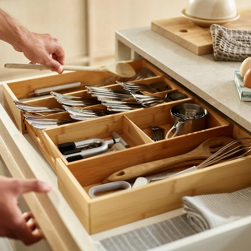 Joseph Joseph Bamboo Expanding Drawer Organizer