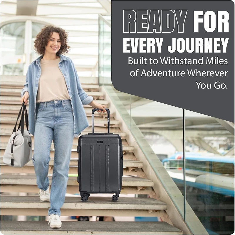 IZOD Zoe 3-pc. Hardside Expandable Lightweight Luggage Set