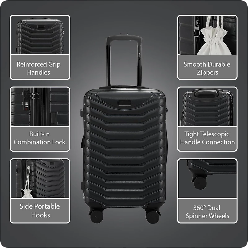 IZOD Phantom 3-pc. Hardside Expandable Lightweight Luggage Set
