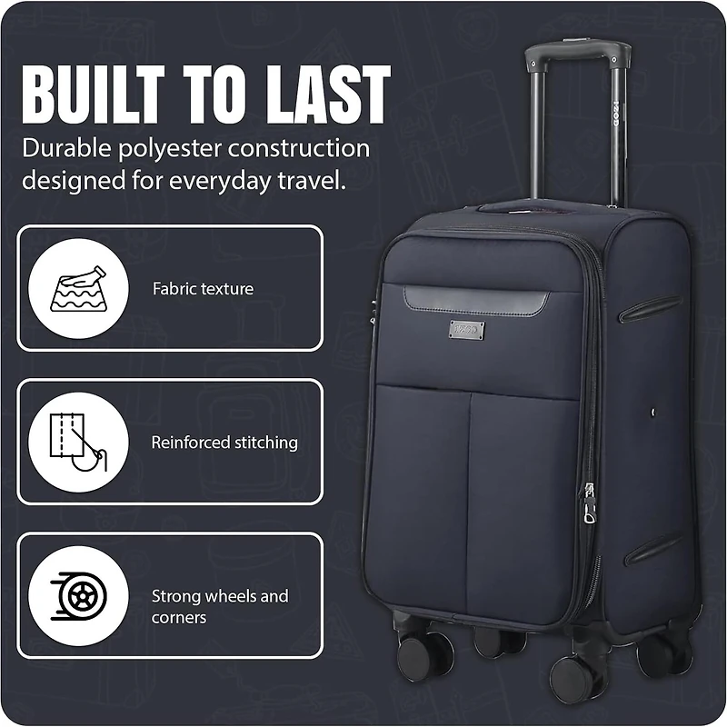 IZOD Liam 3-pc. Softside Expandable Lightweight Luggage Set
