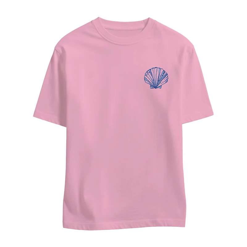 Nantucket Boyfreind Tee Womens Crew Neck Short Sleeve Regular Fit Graphic T-Shirt