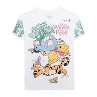 Boyfriend Tee Womens Juniors Crew Neck Short Sleeve Regular Fit Winnie The Pooh Graphic T-Shirt