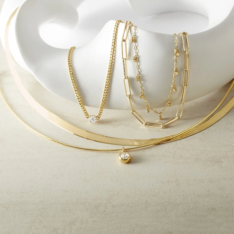 Diamond Addiction (G-H / Si2-I1) Womens 1/ CT. T.W. Lab Grown White Diamond 14K Gold Over Silver Inch Pendant Necklace