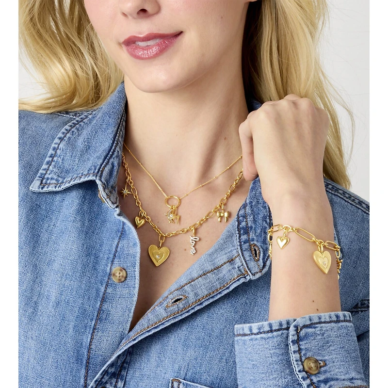 Diamond Addiction (G-H / Si2-I1) Womens 1/10 CT. T.W. Lab Grown White Diamond 14K Gold Over Silver LIghtning Bolt Moon Star 20 Inch Pendant Necklace