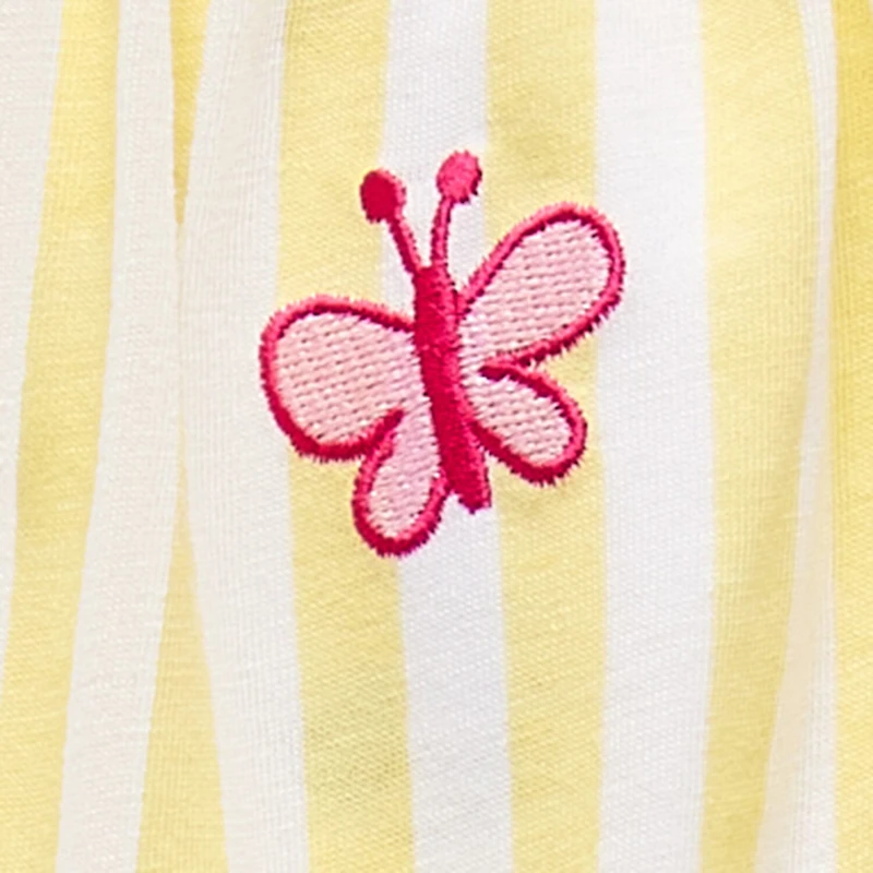 Okie Dokie Baby Girls Sleeveless Striped Romper