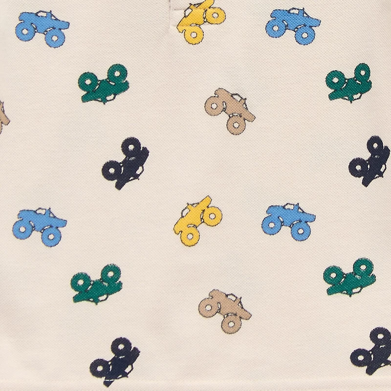 Okie Dokie Toddler & Little Boys Short Sleeve Regular Fit Polo Shirt
