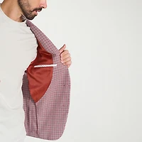 IBIZA AZURE Mens Plaid Slim Fit Sport Coat