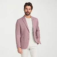 IBIZA AZURE Mens Plaid Slim Fit Sport Coat