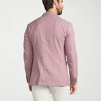 IBIZA AZURE Mens Plaid Slim Fit Sport Coat