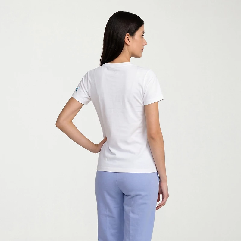 PUMA Womens Crew Neck Short Sleeve Relaxed Fit Graphic T-Shirt