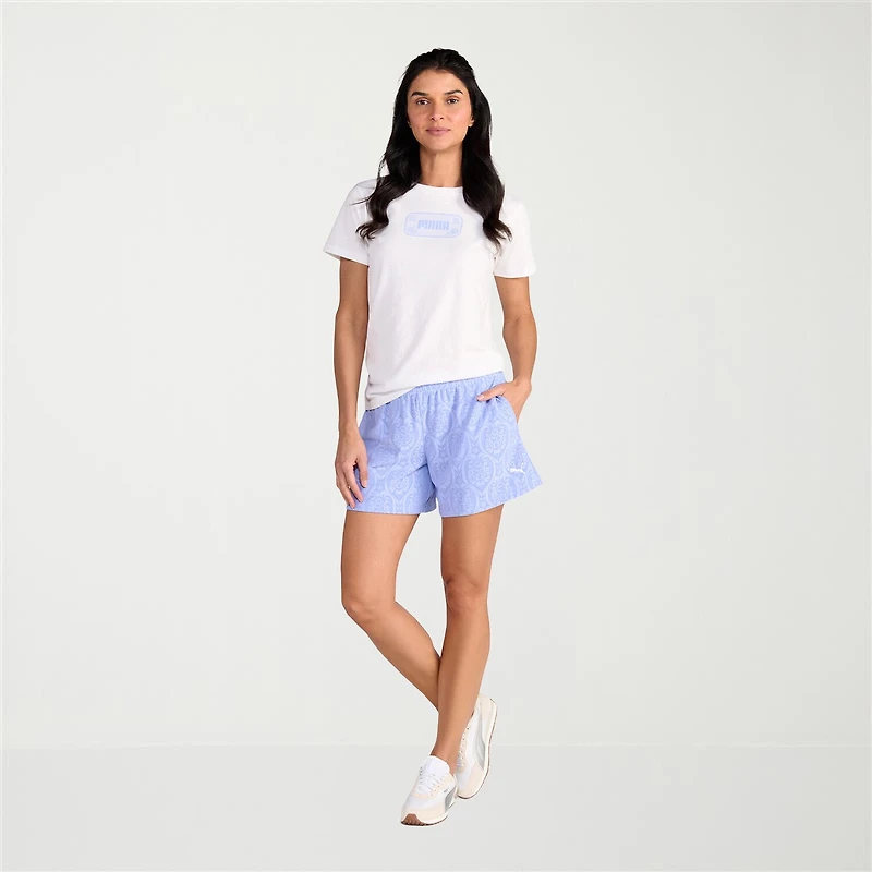 PUMA Womens Crew Neck Short Sleeve Active T-Shirt