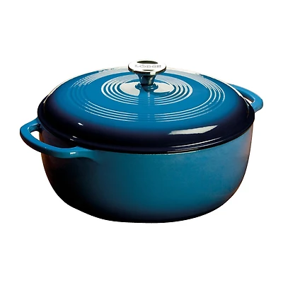 Lodge Cookware 7 1/2 Qt Enameled Cast Iron Dutch Oven